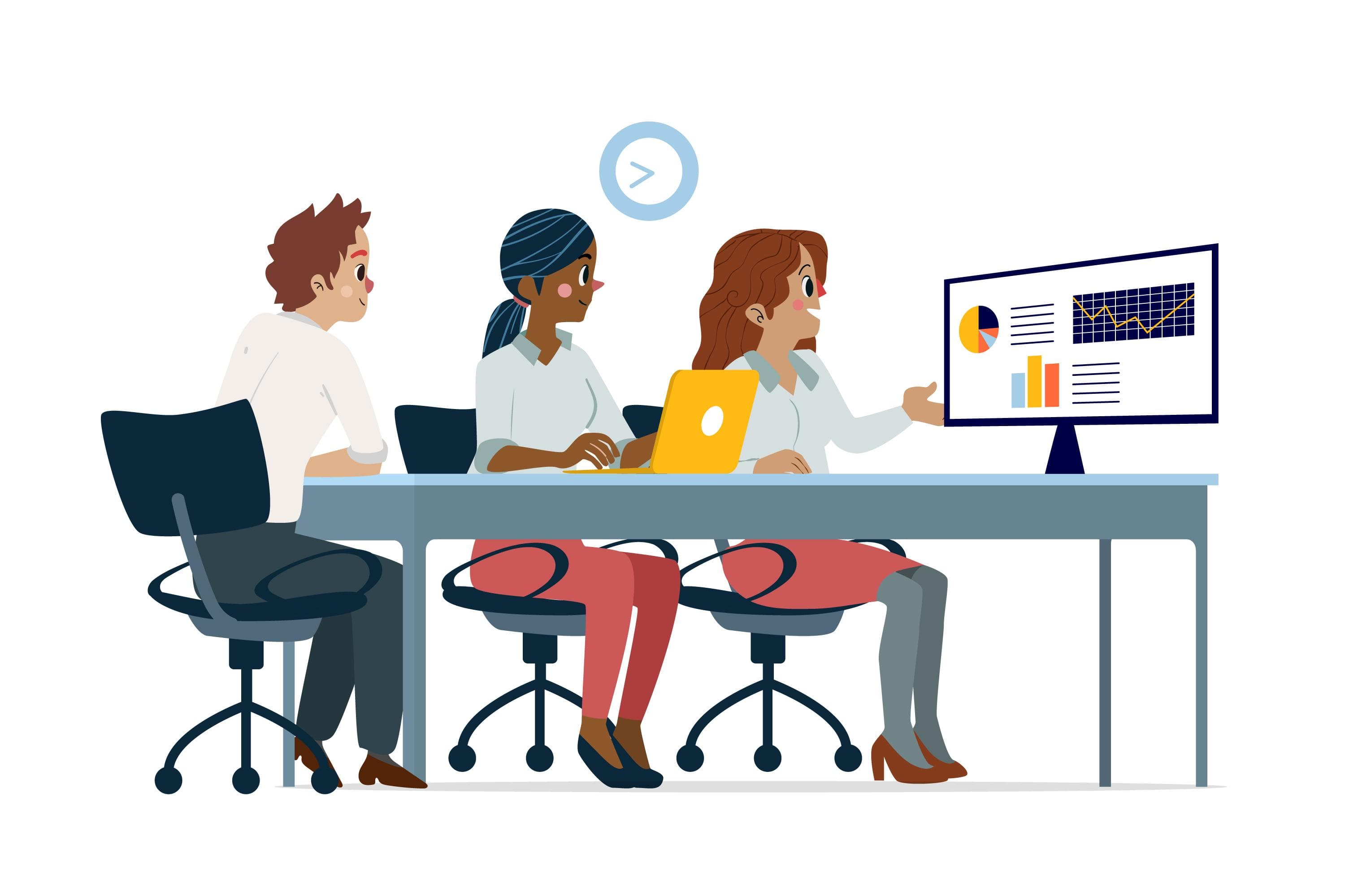 CRM Dashboard showing sales analytics and customer data